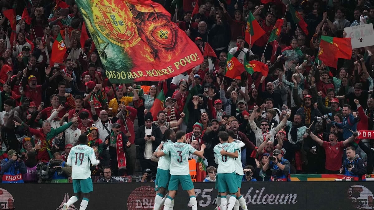 Portugal sigue de racha en la Nations League: le ganó 4-2 a Dinamarca como visitante y se ilusiona con la cosecha perfecta