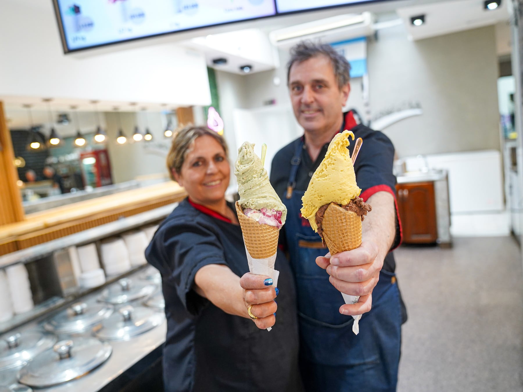 Venecia, el rincón heladero de Devoto que sobrevive entre tres generaciones
