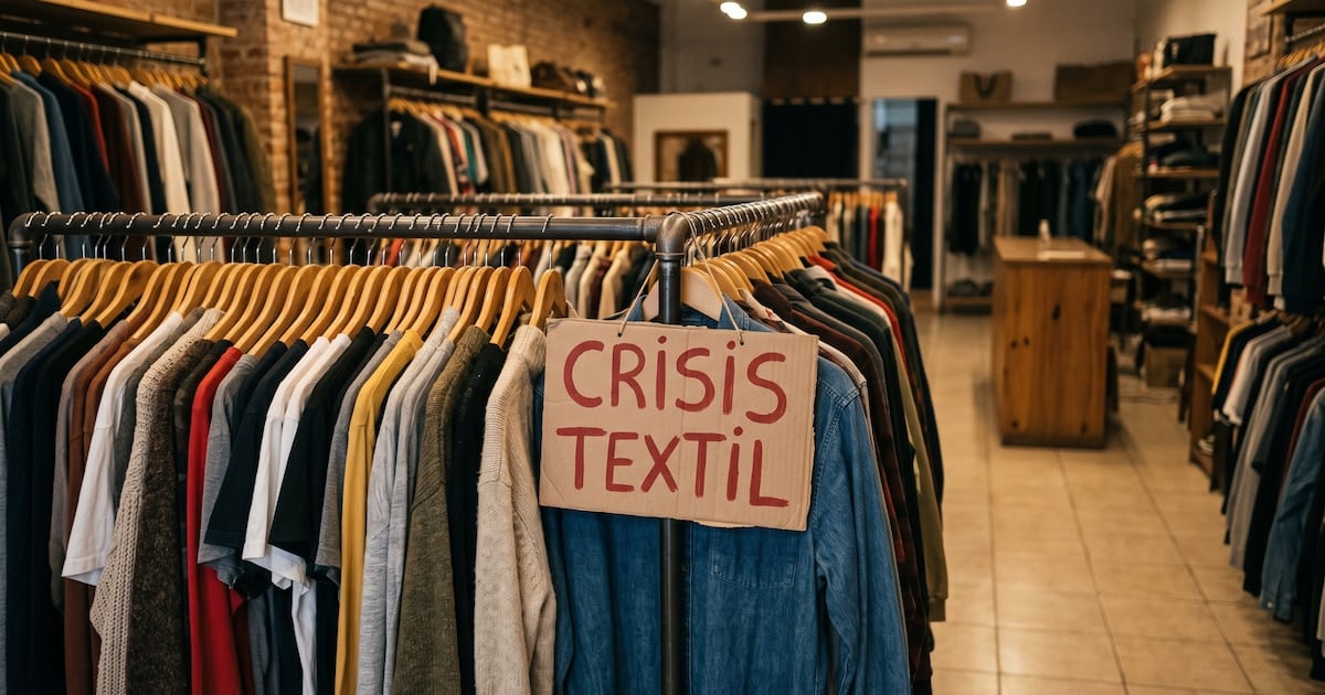 La industria textil argentina atraviesa su peor ciclo desde 2023: producción en mínimos y 770 locales cerrados