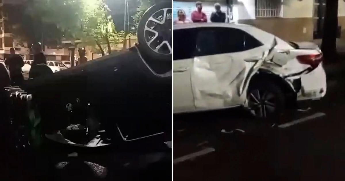 Una conductora con 1,79 gramos de alcohol en sangre volcó en Alberdi y dejó cinco personas hospitalizadas
