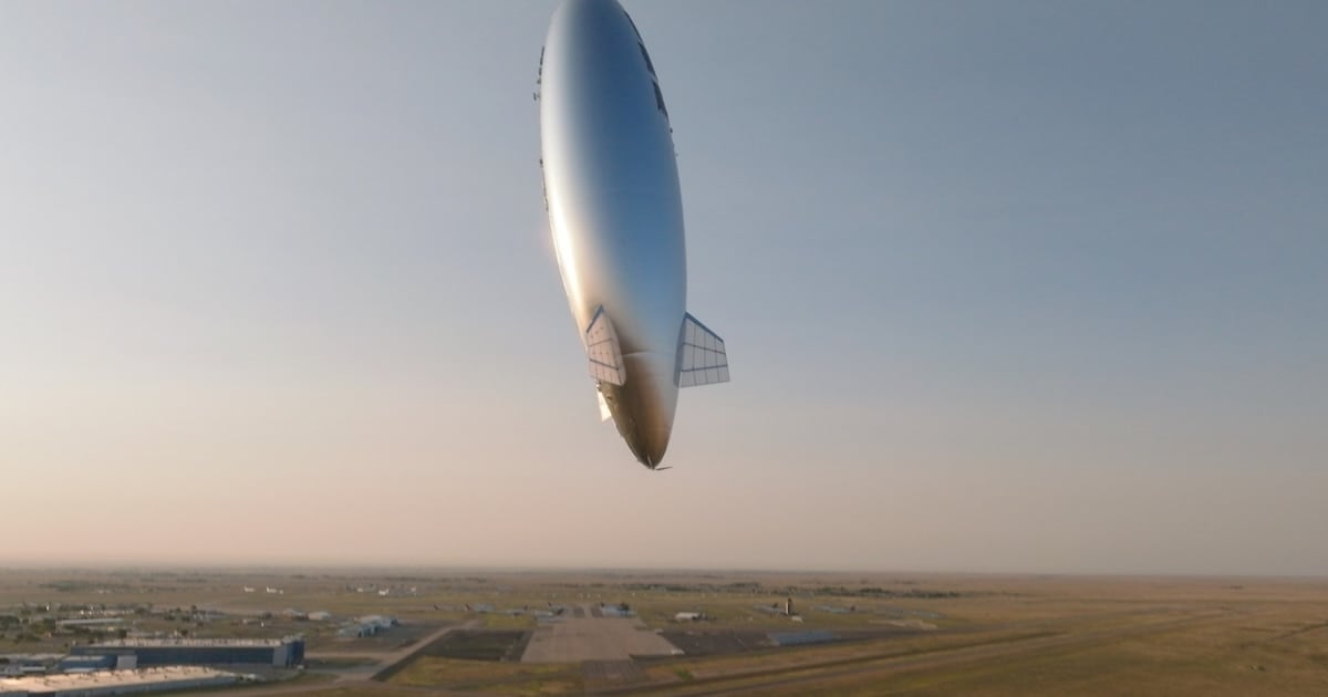 Un dirigible gigante se posó a 17 kilómetros de altura y cumplió siete días como antena de celular sobre Japón