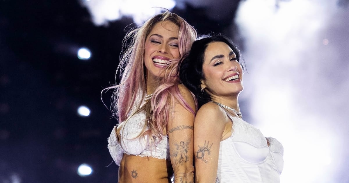 Lali Espósitorh reunited a dos novias en el escenario de River Plate