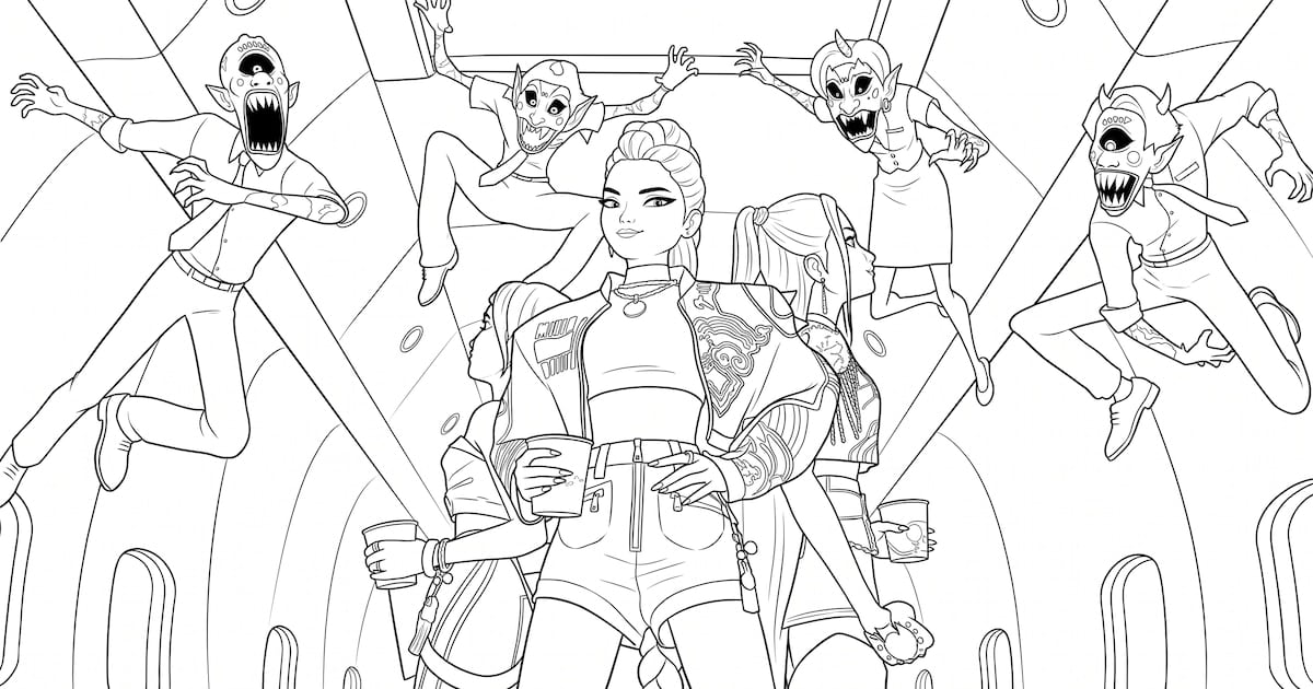 Gemini permite crear láminas para colorear con personajes de k-pop
